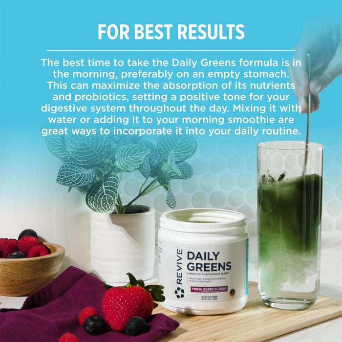 Revive MD Daily Green Powder | Superfood Greens for Energy & Digestion