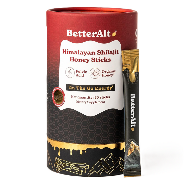 BetterAlt Shilajit Honey Sticks | On-The-Go Energy & Vitality Support