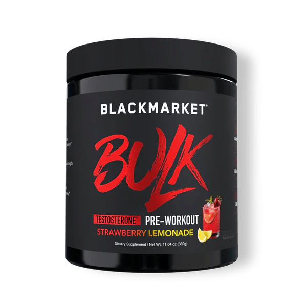 Blackmarket Labs BULK | Man Boosting Pre - Workout - Black Market Labs - Strawberry Lemonade 