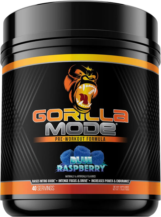 Gorilla Mind Gorilla Mode Pre-Workout | High-Stim Performance, Energy & Muscle Pump Formula