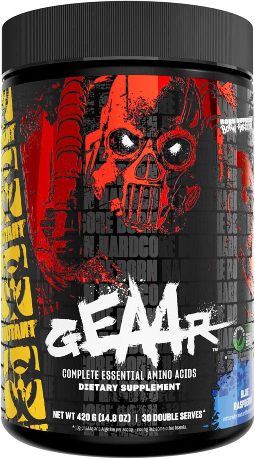 MUTANT GEAAR Powder Blue Raspberry – EAA & BCAA Muscle Recovery Formula – TigerFitness