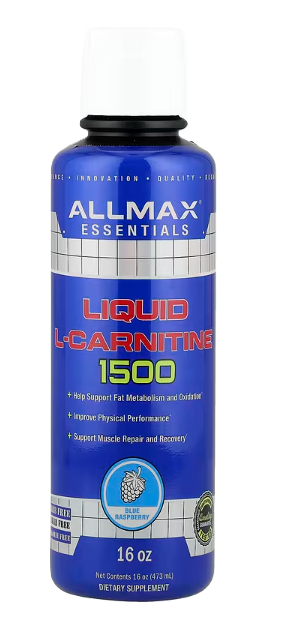 Allmax L-Carnitine 1500 Blue Raspberry Bottle  Fat Metabolism & Energy Support | TigerFitness