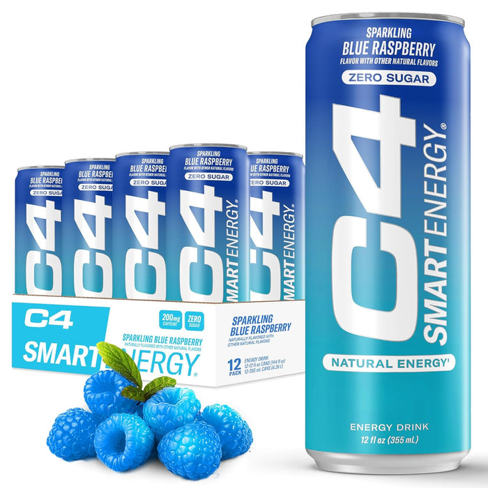 Cellucor C4 Smart Energy RTD | Nootropic Energy Drink for Focus & Performance