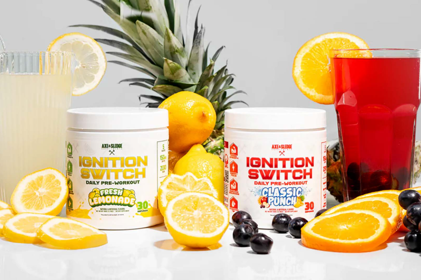 Axe & Sledge Ignition Switch | High-Stim Pre-Workout for Energy & Focus