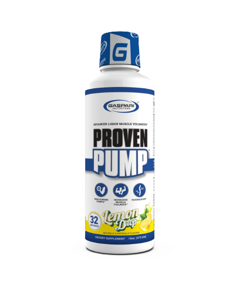 Gaspari Nutrition Proven Pump Pre-Workout Lemon Drop | Stim-Free Pump & Endurance Support | TigerFitness.com
