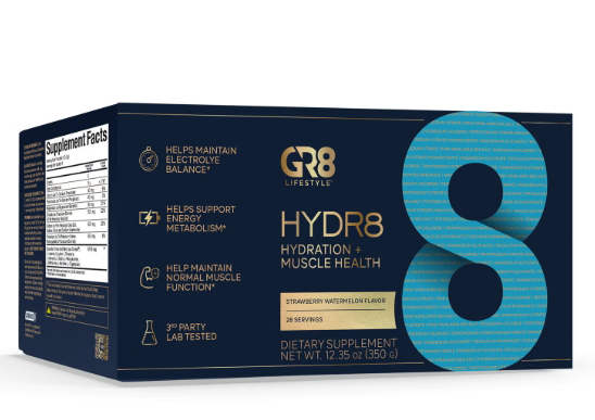GR8 Lifestyle Hydr8 | Electrolyte Hydration & Recovery Formula
