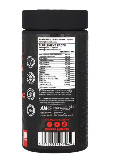 ABE Shred-X Extreme Thermogenic Capsules | Fat Burner for Energy, Focus & Metabolism