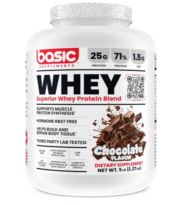 Basic Supplements Basic Whey Chocolate 5lb – TigerFitness.com