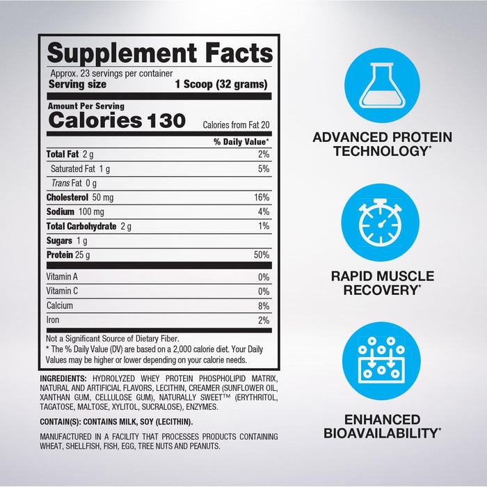BPI Sports Hydro HD Supplement Facts Label  Nutrition & Ingredients | TigerFitness