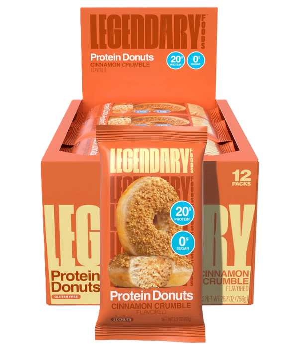 Legendary Foods Protein Donut Cinnamon Crumble | 20g Protein Low-Carb Keto-Friendly Donuts | Tigerfitness.com