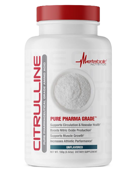 Metabolic Nutrition Citrulline Malate Powder 100g– Nitric Oxide & Pump Support – TigerFitness