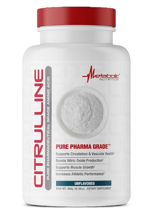 Metabolic Nutrition Citrulline Malate Powder 300g – Nitric Oxide & Pump Support – TigerFitness
