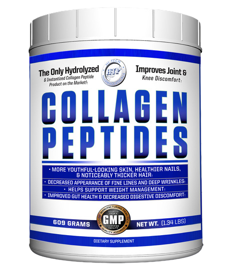 Hi-Tech Pharma Collagen Peptides Bottle Front  | TigerFitness.com