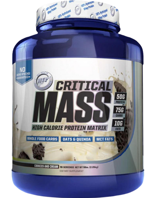 Critical Mass | High Calorie Protein Matrix Cookies and Cream Hi - Tech Pharmaceuticals - Tiger Fitness