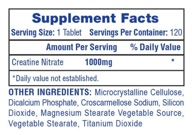 Hi-Tech Pharma Creatine Nitrate Pills | Strength, Power & Endurance Support