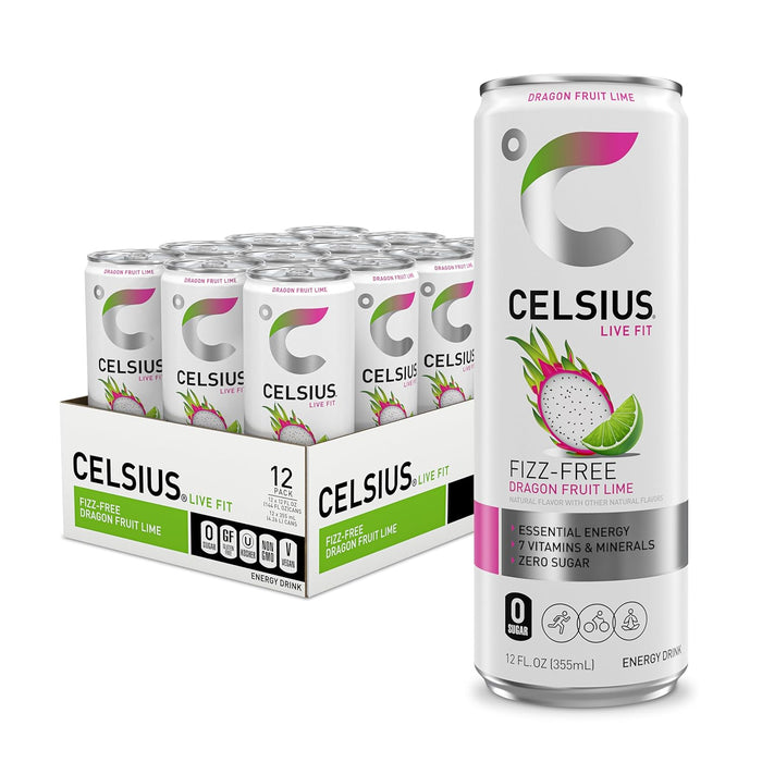Celsius Fizz Free RTD 12oz | Sparkling Energy Drink Alternative