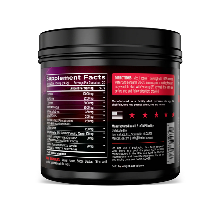 Merica Labz F-Tyranny Pre-Workout