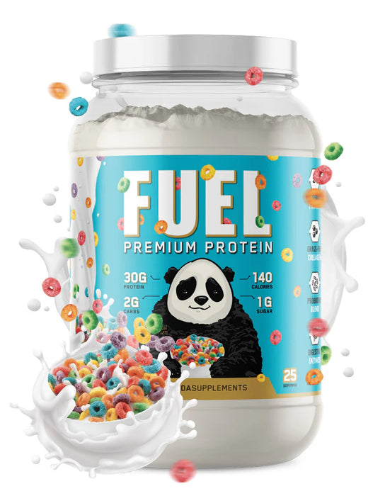 Panda Supps FUEL Protein  – Fruity Cereal Premium Whey Blend for Lean Muscle 