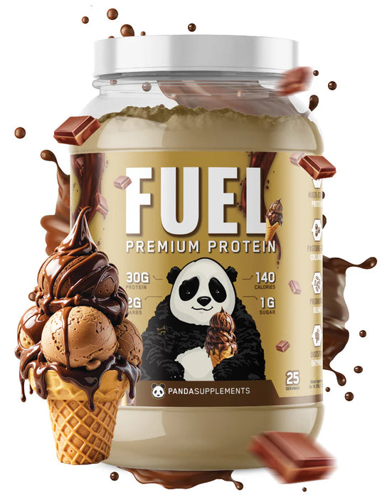Panda Supps FUEL Protein Chocolate Ice Cream – Premium Whey Blend for Lean Muscle