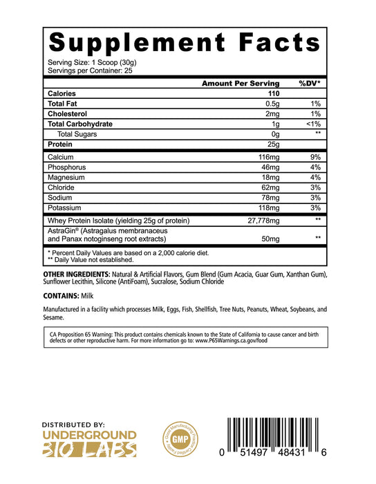 Panda Supps™ FUEL ISO | Premium 100% Whey Isolate Protein