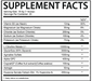Mad House Innovations Chaotic Pump Non-Stim Supplement Facts & Nutrition Label | Non-Stim Pump Pre-Workout Formula | TigerFitness.com