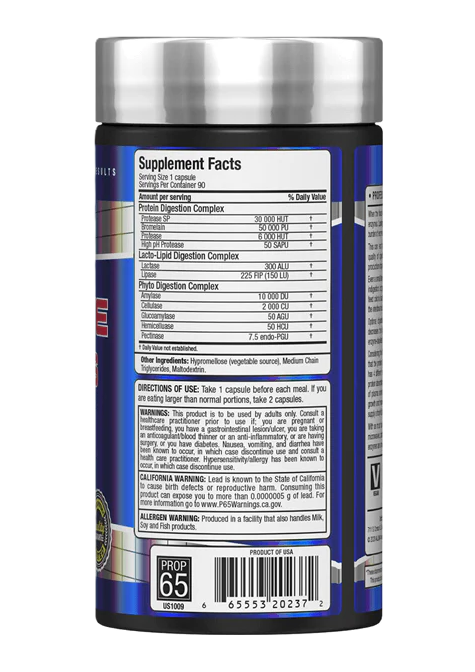 Allmax Digestive Enzyme | Digestion & Nutrient Absorption Support