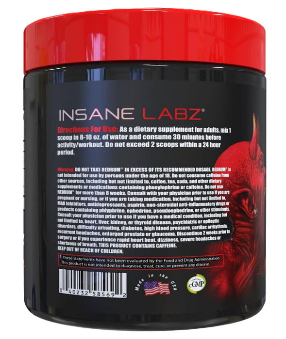 Insane Labz RedRum | Intense Pre-Workout Energy & Focus
