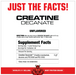MuscleMeds Creatine Decanate Supplement Facts & Ingredients Label, 60 Servings, Unflavored | Tigerfitness.com