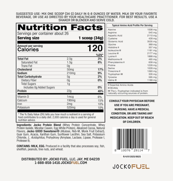 Jocko Fuel Molk Protein | Clean Multi-Source Protein Blend
