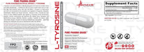 Supplement Facts 90 Capsules – Metabolic Nutrition L-Tyrosine Ingredients – TigerFitness