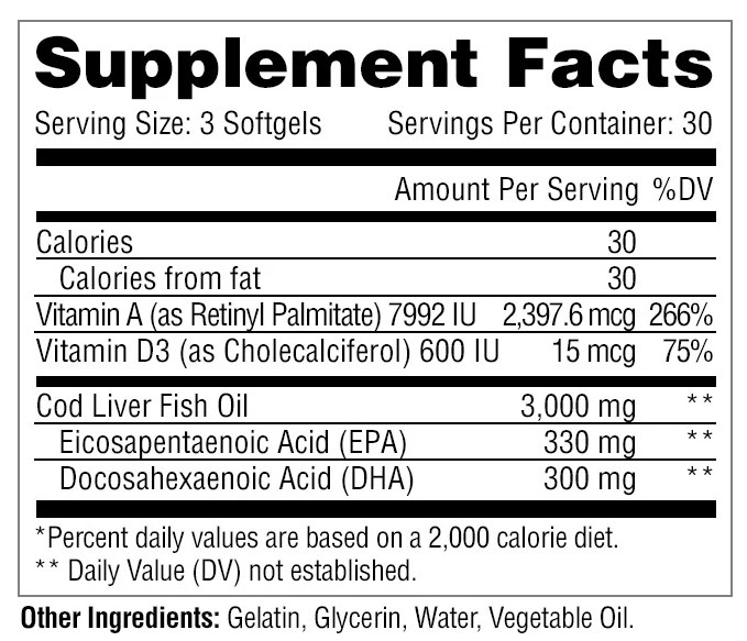 Supplement Facts – Metabolic Nutrition Fish 3000 Ingredients – TigerFitness
