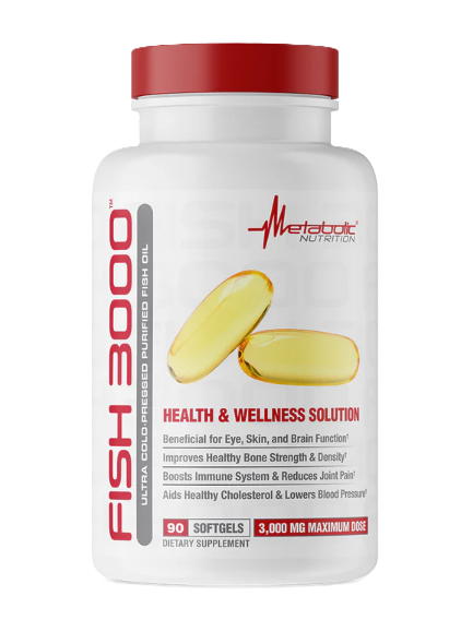 Metabolic Nutrition Fish 3000 90 Softgels  – Omega-3 Heart & Joint Support – TigerFitness