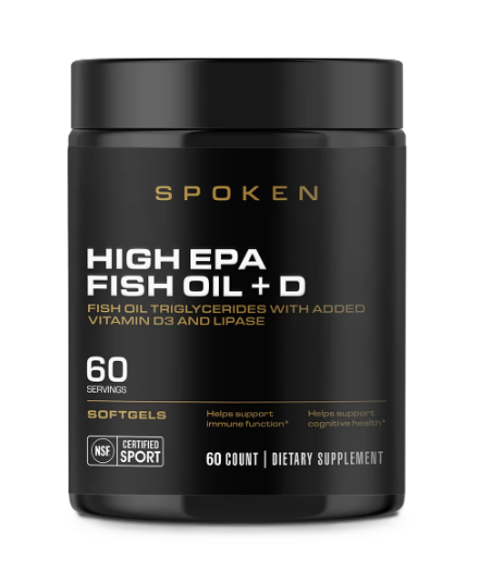Spoken High EPA Fish Oil + D | Omega-3, Vitamin D3 & Recovery Support