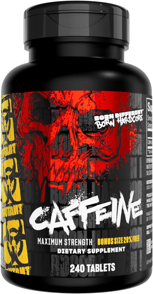 MUTANT Caffeine 200mg 240 Tablets – Energy & Focus Support – TigerFitness