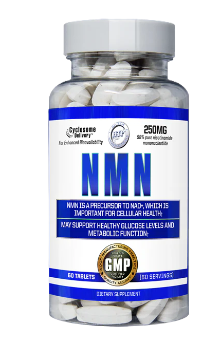 Hi-Tech Pharma NMN Supplement Bottle Front | NAD+ Support for Cellular Energy & Healthy Aging | TigerFitness.com