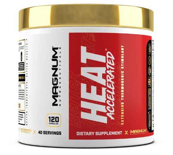 Magnum Heat Accelerated Advanced Thermogenic Fat Burner Front Label – TigerFitness.com
