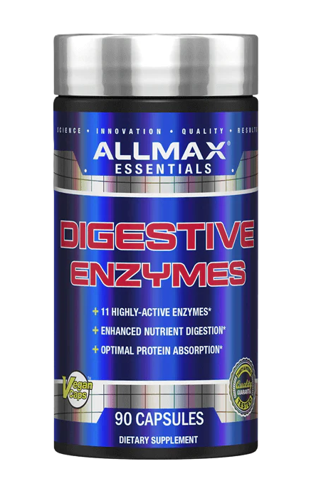 Allmax Digestive Enzyme Supplement | Gut Health, Digestion & Nutrient Absorption Support | Shop TigerFitness.com