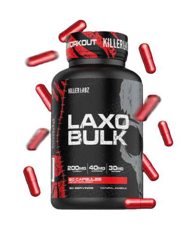 Killer Labz LaxoBulk – natural laxogenin muscle builder for lean gains, strength, and faster recovery – 60 capsules | TigerFitness.com