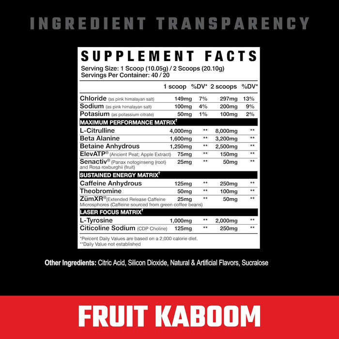 Axe & Sledge Intake | All In One Pre-Workout