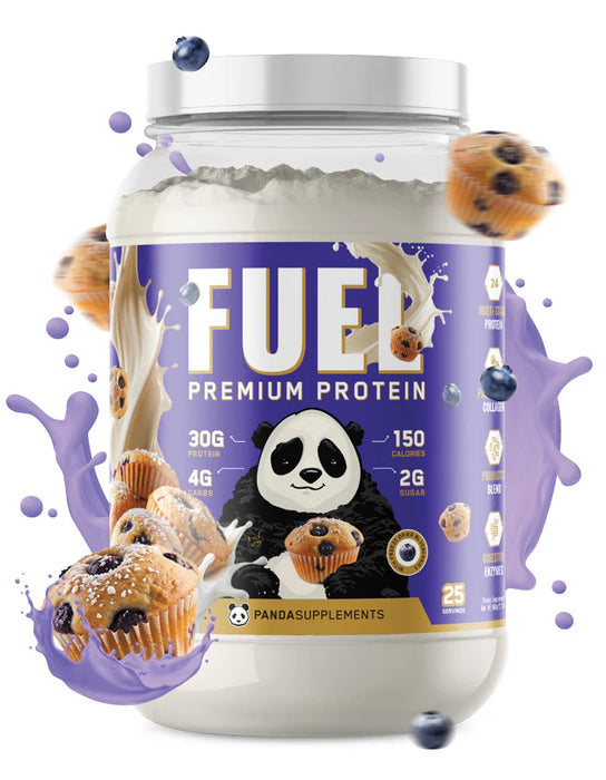 Panda Supps FUEL Protein Blueberry Muffin – High-Protein Shake 