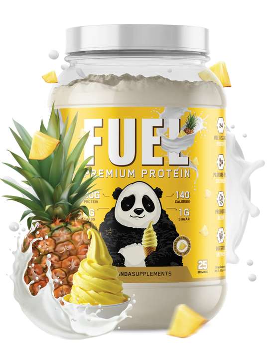 Panda Supps FUEL Protein 25 Servings Pineapple Whip  – Premium Whey Blend for Lean Muscle