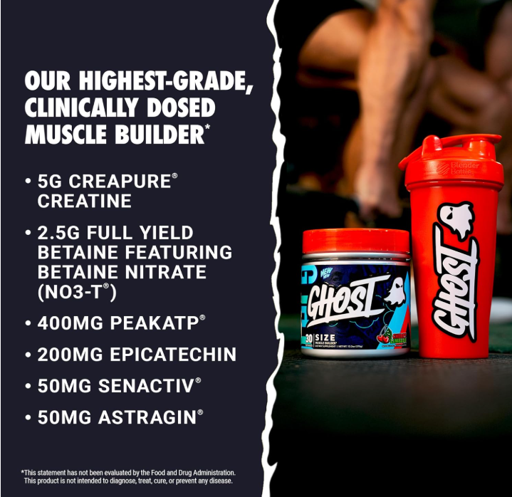 GHOST® Size V3 | Muscle Builder & Strength Support Supplement