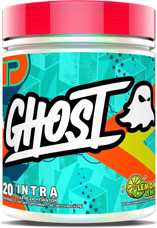 GHOST Intra intra-workout supplement for endurance hydration and recovery 20 Servings Lemon Lime