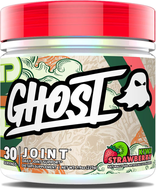 GHOST Joint daily joint support powder supplement container for mobility and comfort 30 Servings, Kiwi Strawberry