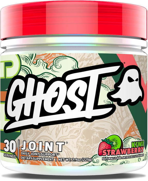 GHOST Joint daily joint support powder supplement container for mobility and comfort 30 Servings, Kiwi Strawberry