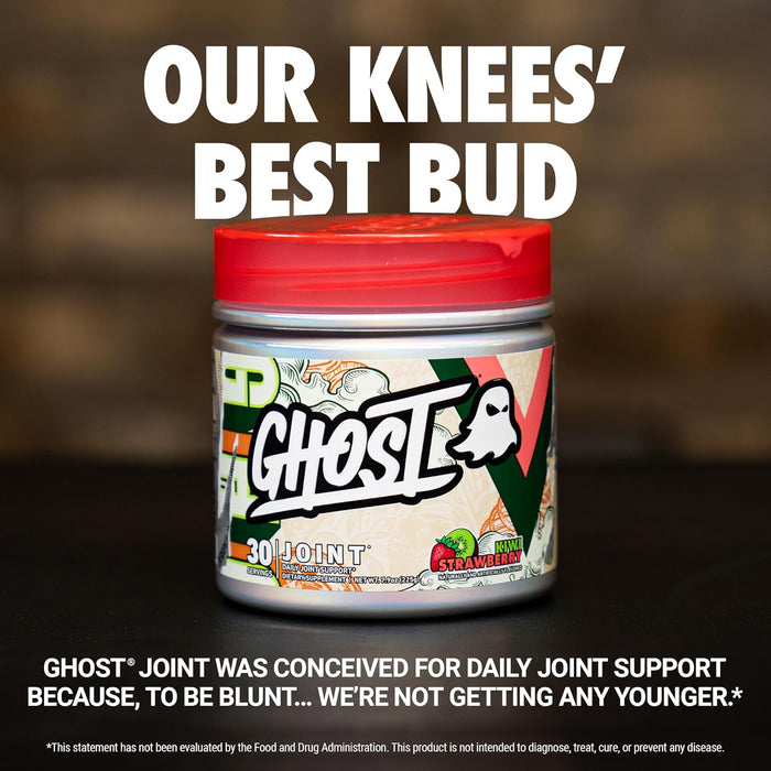 GHOST Joint nutrition facts panel detailing daily joint health formula