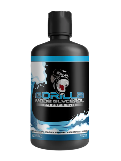 Gorilla Mind Gorilla Mode Liquid Glycerol Front Bottle 60 Servings | Hydration & Muscle Pump Formula | TigerFitness
