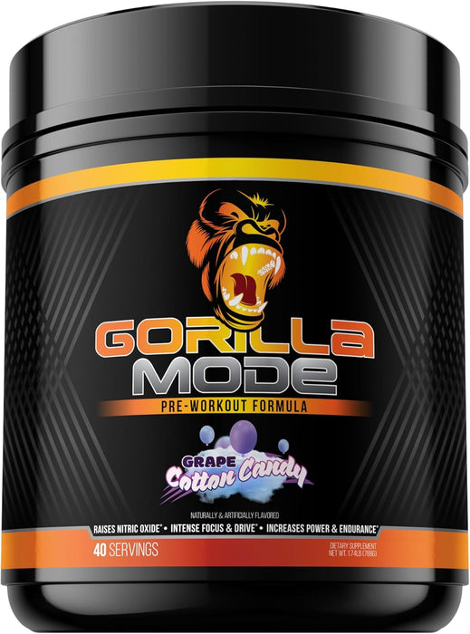 Gorilla Mind Gorilla Mode Pre-Workout | High-Stim Performance, Energy & Muscle Pump Formula