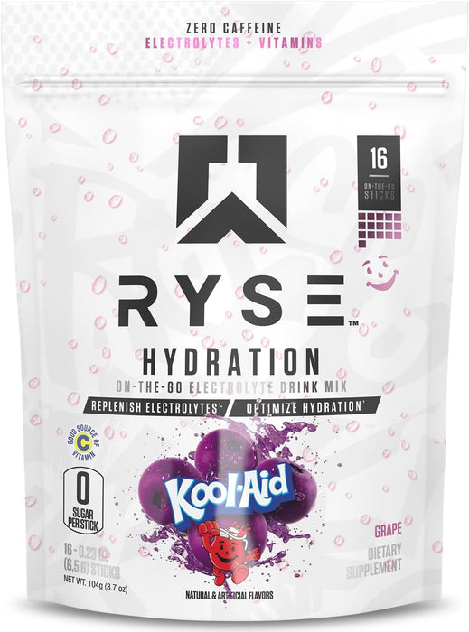 RYSE Hydration Electrolyte Powder Packets – 16 Servings