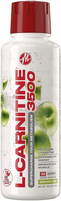 Metabolic Nutrition L-Carnitine 3500 Liquid Green Apple Candy – Fat Metabolism & Energy Support – TigerFitness